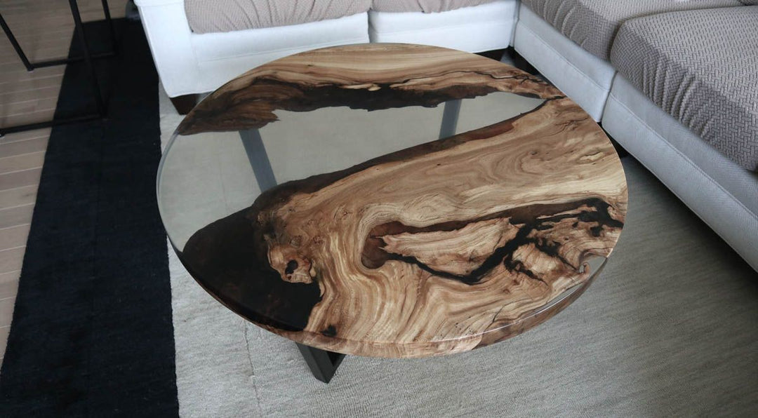 40x18 Angled Reflection 1.5x1.5 tubing supplied slab high-gloss coffee table