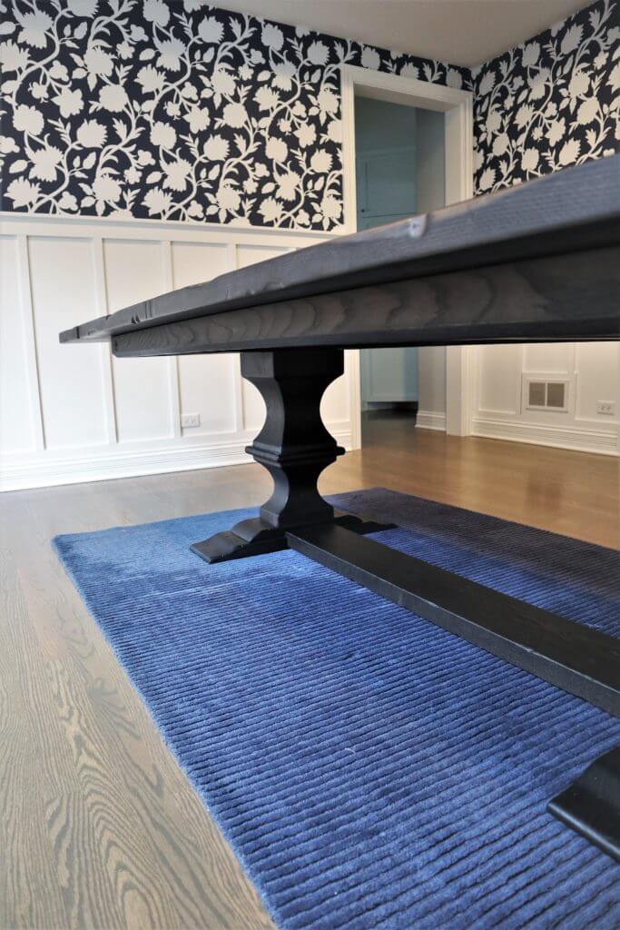 46x96-Franklin-Ped-cross-brace-all-ash-thick-top-grooves-2-3-distress-on-edge-2-3-distress-on-top-black-espresso-flat-2-18-leaves