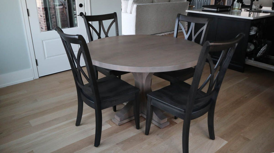 48 Crescent Hard Maple Thick Top No Apron Clean Edge No Distress No Grooves Driftwood Flat Callahan Brown Maple Dark Knight Flat