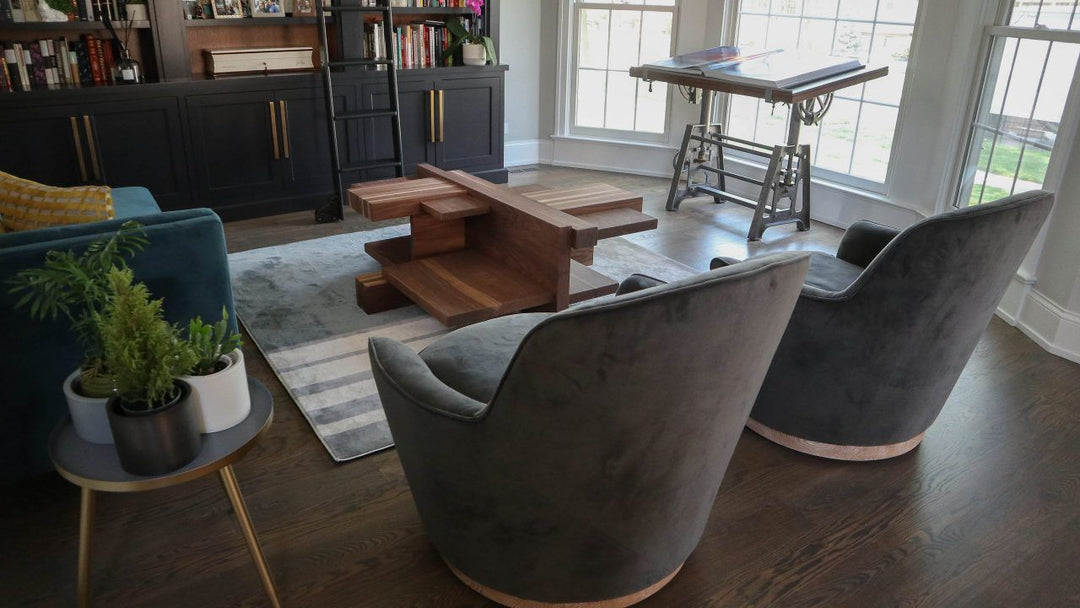 48x48x17 coffee table walnut