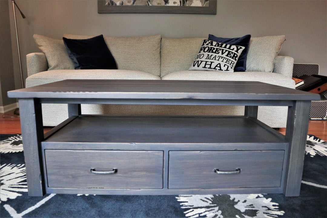 4 Leg Coffee Table Low Distress HG Gray 2 1280x853