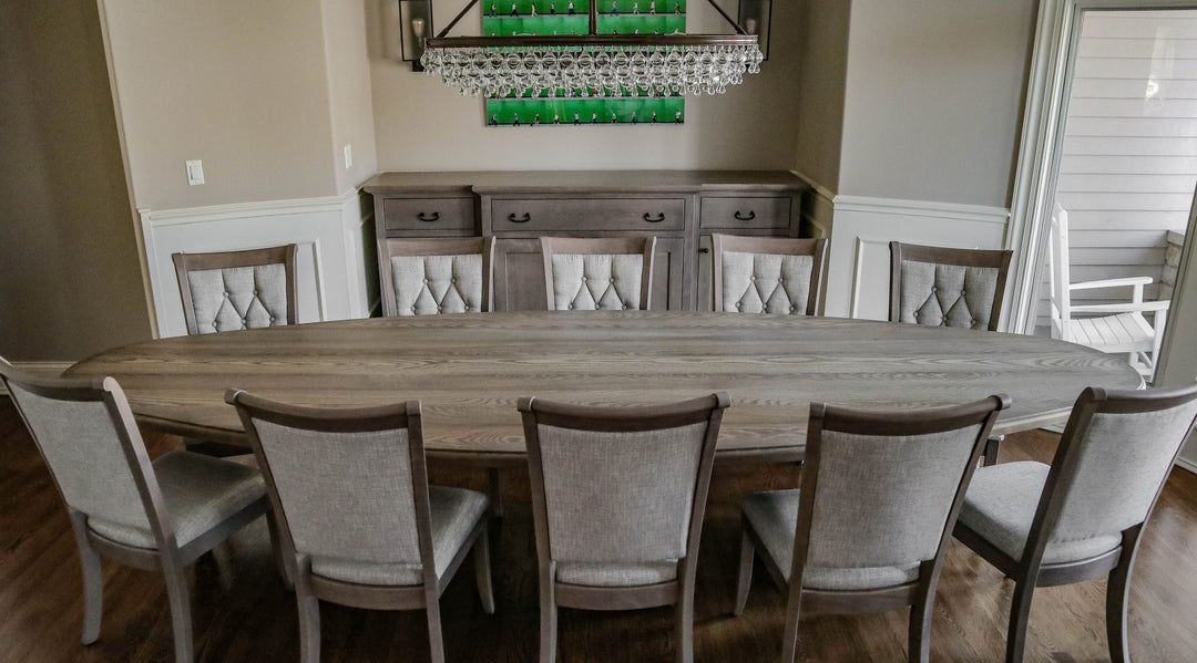 50x144 Downers Grove oval belly ped ash thick top step down edge light dist prado flat chelsea chair bm driftwood flat 5