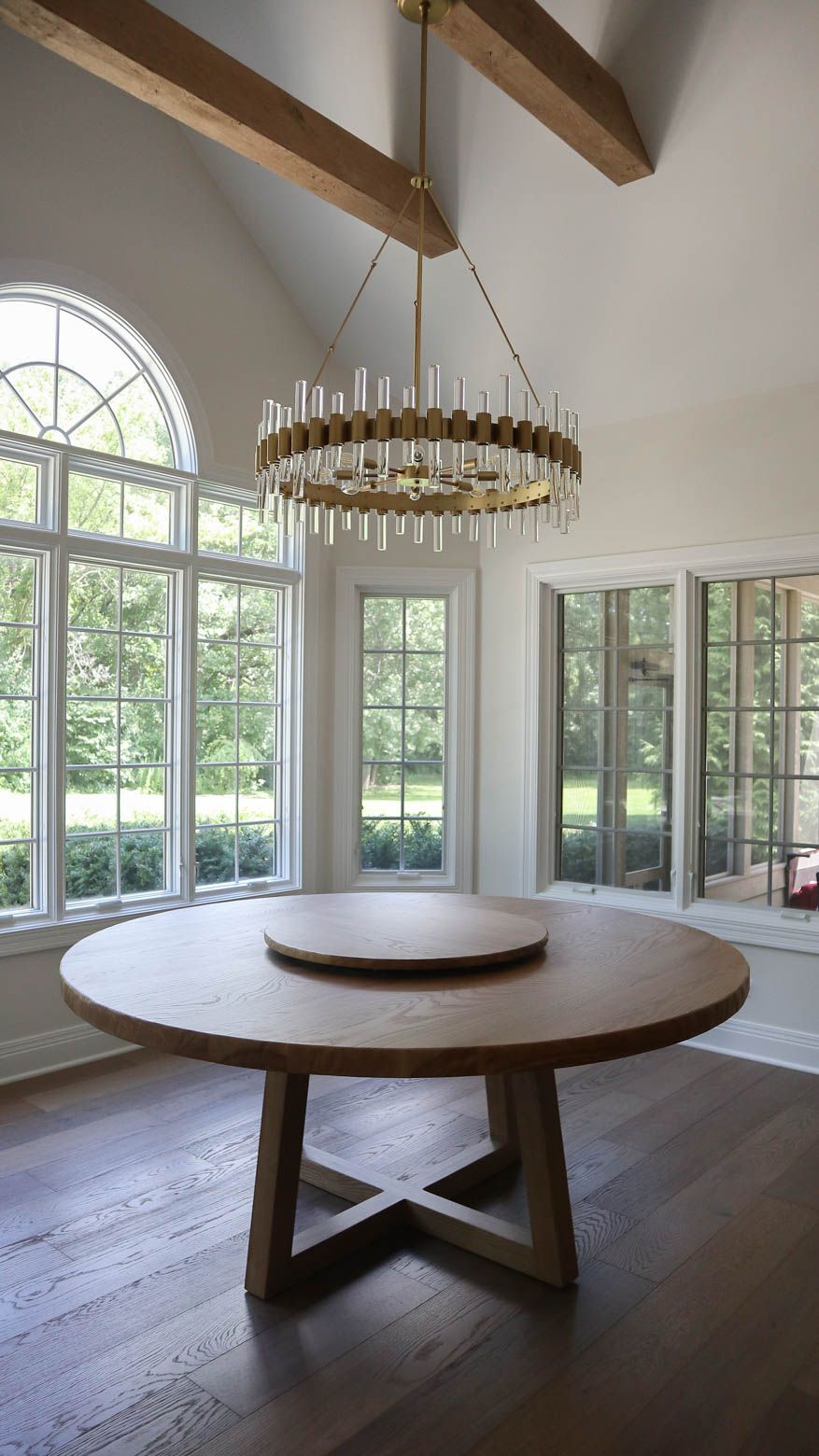 70 Wood Reflection Ash Extra Thick Top 2.25 No Apron Tumbled Edge Natural Earth Flat  30 Lazy Susan