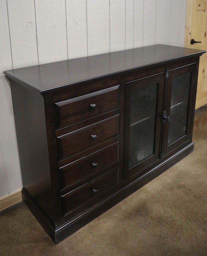 Allison buffet Brown Maple Briar Satin