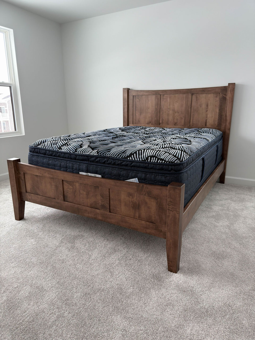 Aurora Ashland Queen Bed Brown Maple Almond Flat