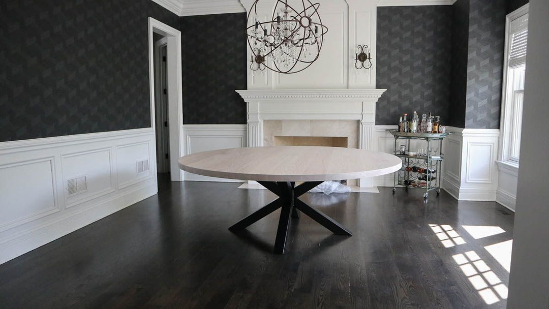 Bannockburn 84 Double Metal-X 2 thick top ash all clean Whitewash flat - top Flatter Black - base 2