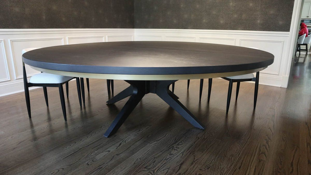 Brewer Ash Thick Top Clean Edge No Distress No Grooves Black Espresso Flat Subtle Gold Apron