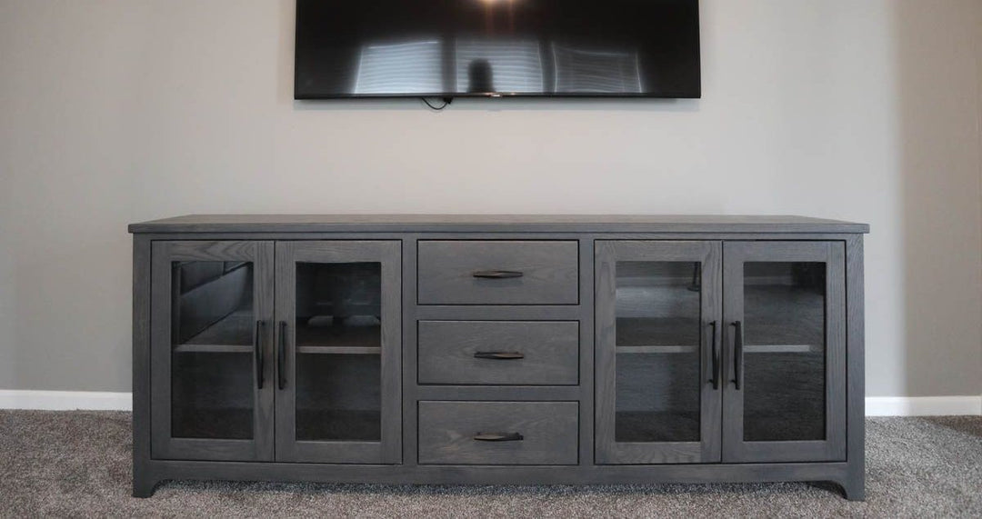 Channahon 18Dx80Lx30T Custom Media Console oak Storm Gray flat 2_crop_1000_528