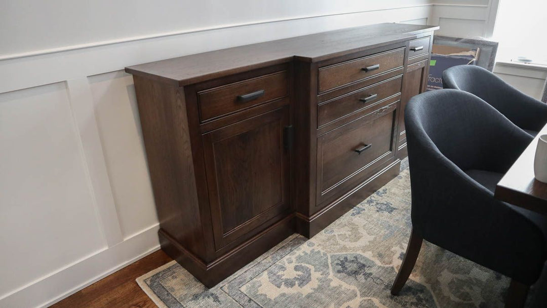 Elmhurst 21x85x37 custom Reagan hickory all clean Briar satin