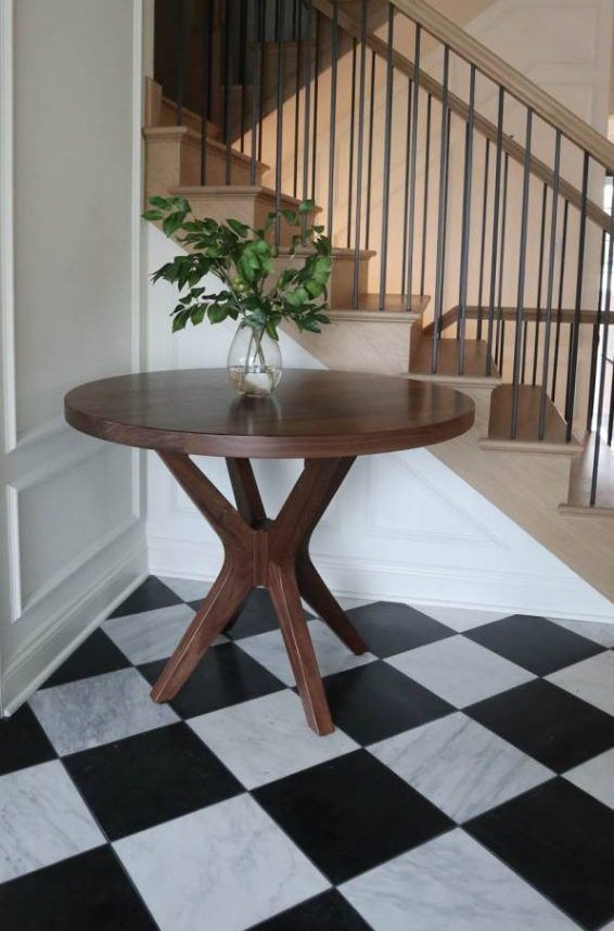 Elmhurst 40 Brewer thick top walnut clean edge no distress no grooves Natural satin 2 566x1024