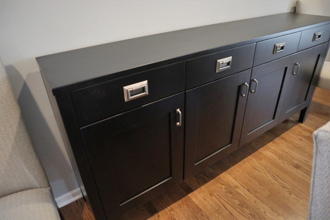 Fayette-buffet-80x38x16-custom-size-with-added-equally-to-doors-and-height-removed-from-doors-4-doors-and-drawersbrown-maple-finshed-in-ebony-customer-hardware