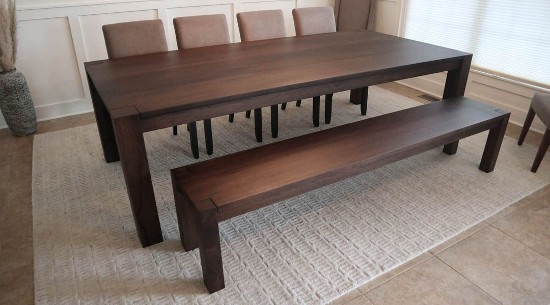 Flush Leg Hickory Standard Top Clean Edge No Grooves Briar Flat