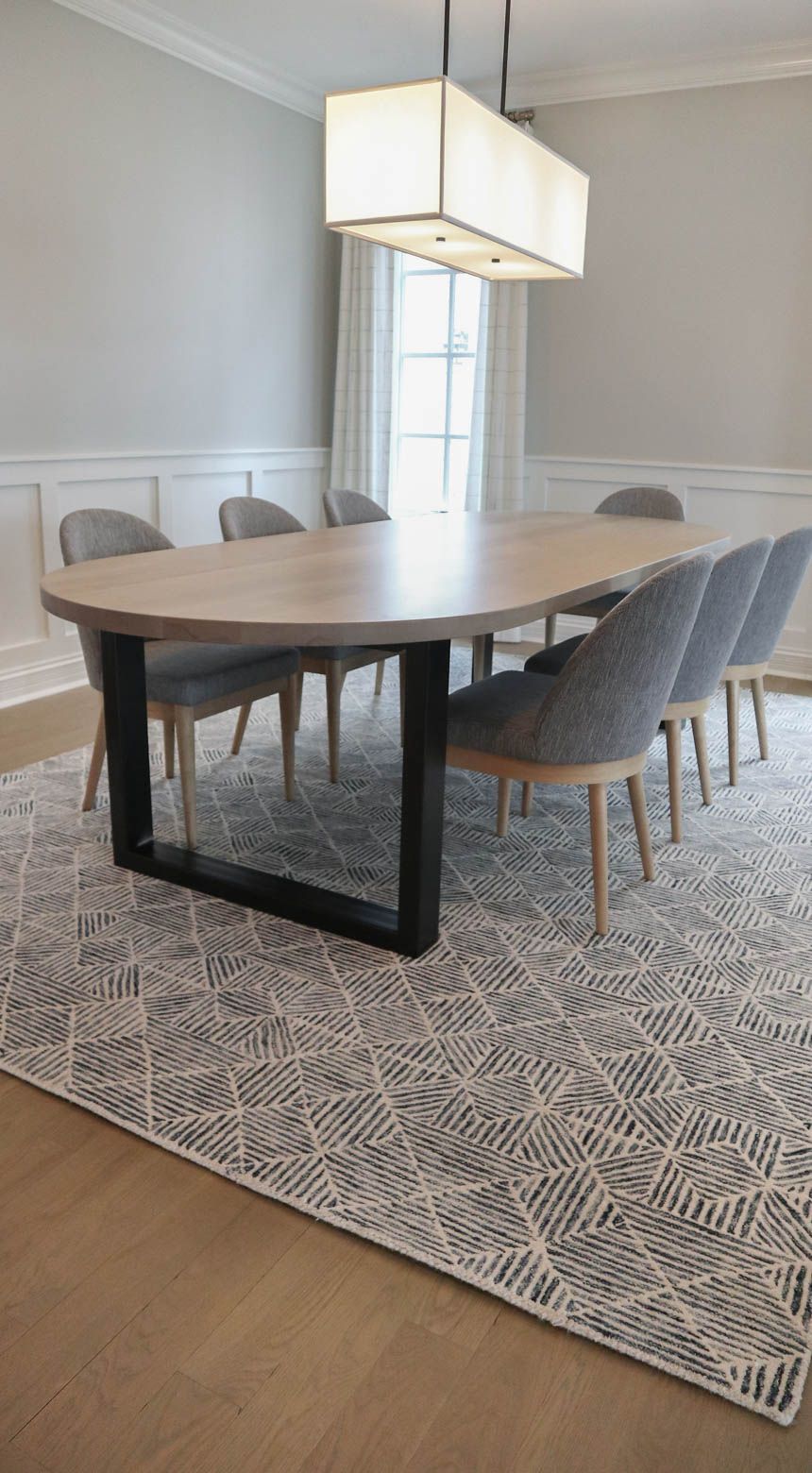 Glenview 45x114 Open Picture Frame base thick top clean edge no distress racetrack oval hard maple Seashell flat Black Bronze 2