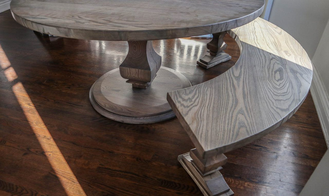 Hinsdale 60 round anchor ped 10inch thick top ash topfeet round base minimal dist light tumbled prado black shad flat arch base with 3 bases 2 1280x763