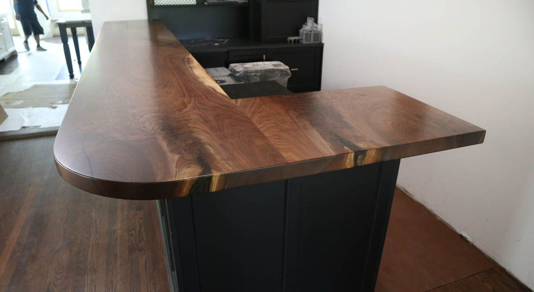 Hinsdale walnut slab natural satin