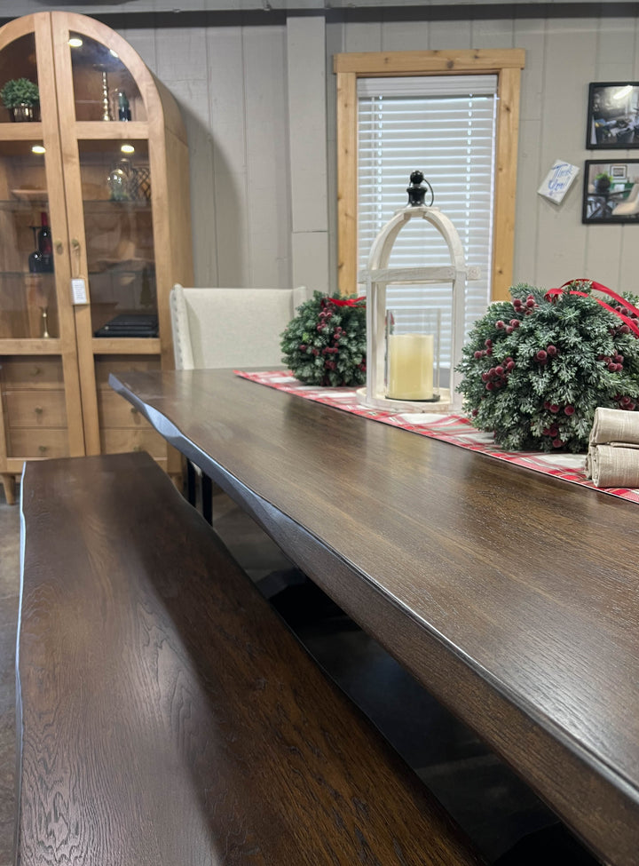 |#118| HICKORY ANCHOR TABLE & BENCH