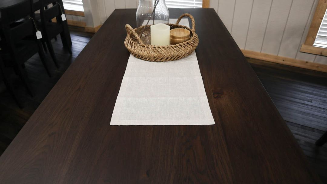 |#155| HICKORY TAPERED FOUR LEG TABLE