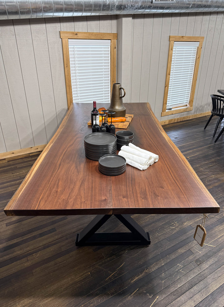 |#185| WALNUT LIVE EDGE TABLE