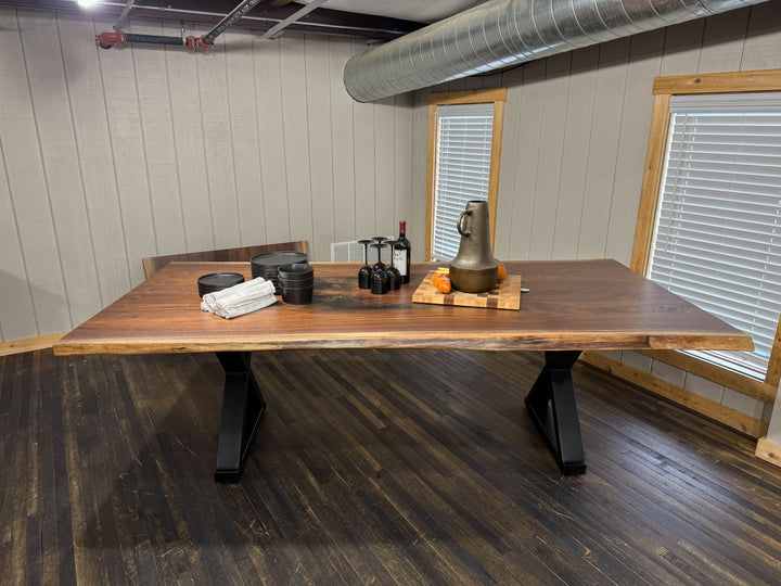 |#185| WALNUT LIVE EDGE TABLE