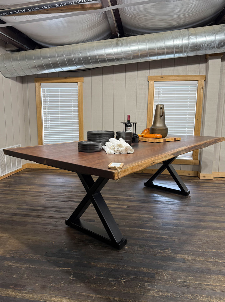 |#185| WALNUT LIVE EDGE TABLE