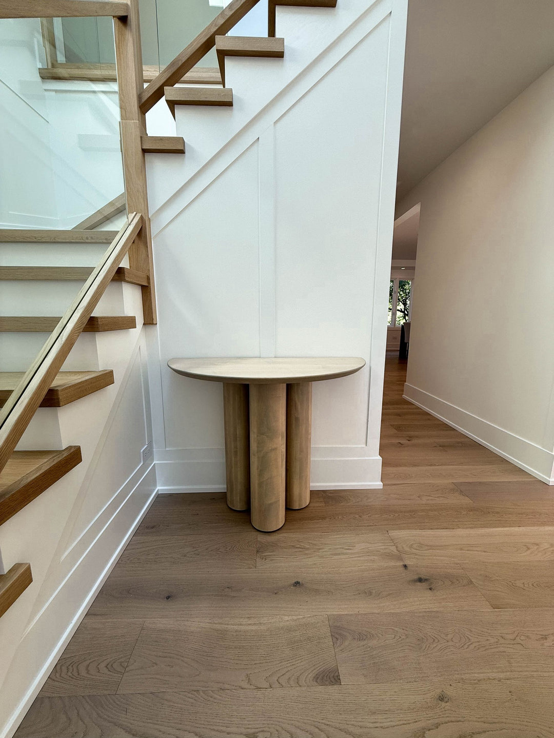 Lake Forest 39 Half Round 30 tall 3 Cylinder Hard Maple Underside Bevel Sand Flat