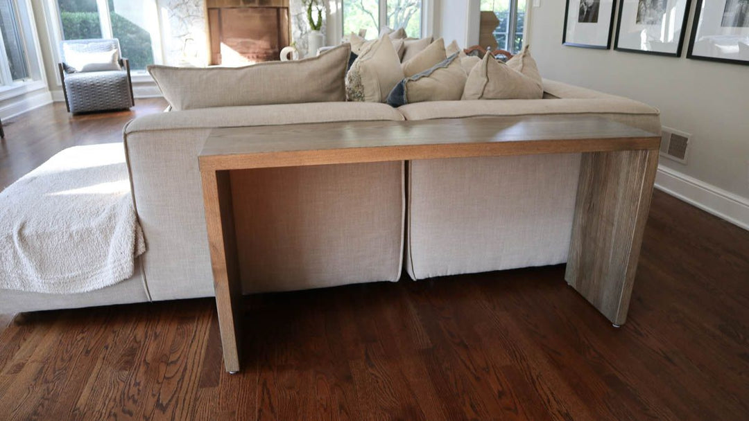 Lincolnshire 14x54x27 Console Solid Sides Thick top  sides Carbon Flat