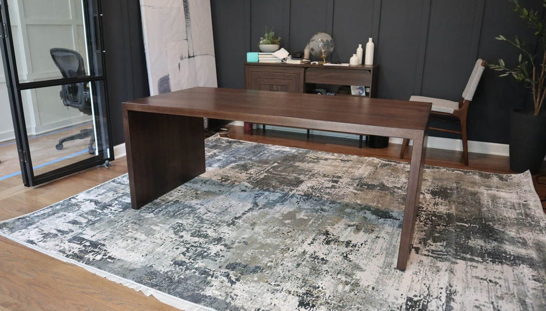 Naperville 32x65x26.5 Waterfall hickory 1.75 thick Briar satin 2