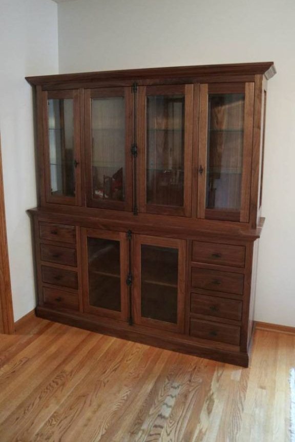 New-Lenox-Allison-walnut-Baroque-glass-bottom-bevel-glass-top-satin