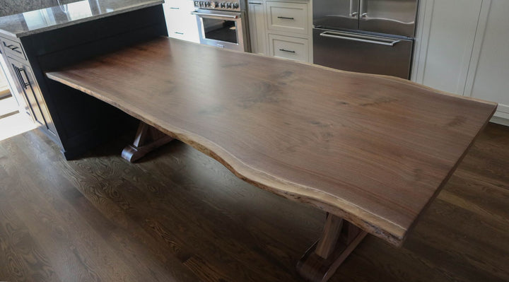 Oak Lawn 40x108 Tamara Walnut no cross brae no distress clean edge Black Epoxy Natural Satin 1 1