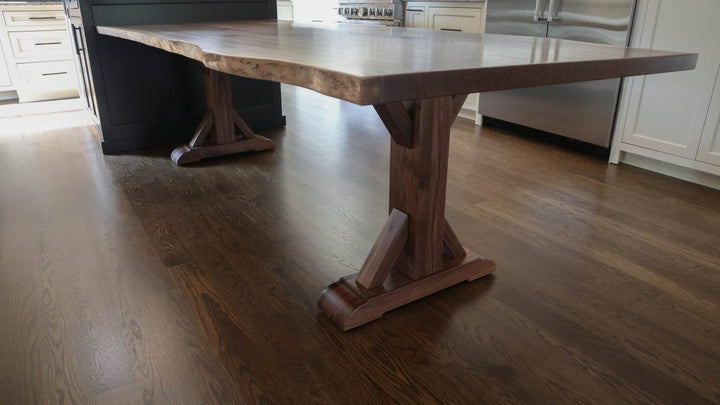 Oak Lawn 40x108 Tamara Walnut no cross brae no distress clean edge Black Epoxy Natural Satin 1 1