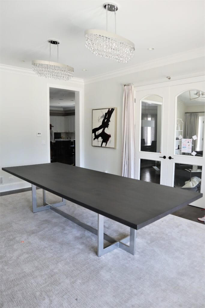 Walnut with Super Chrome Powder Coat Vora 50x132 metal base all clean round over black espresso with extra white flat 1 683x1024