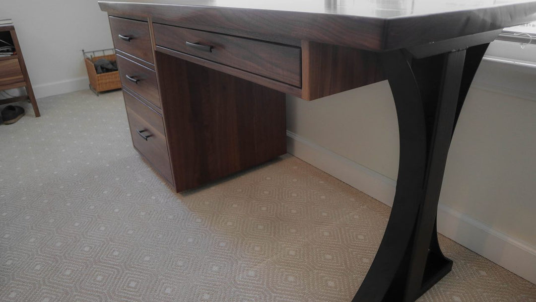 Winnetka 24x60x30.25 walnutm standard thickness metal arched base natural wavy edge no distress natural satin black powder coat base 3 1280x720